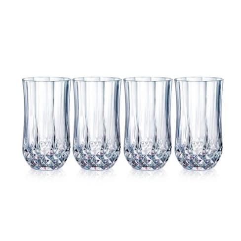 Longchamp Glassware Set of 4 Diamax Highball Glasses