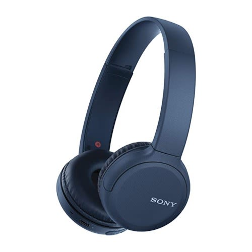 Wireless Bluetooth On-ear Headset With Mic Wh-ch510 - Blue