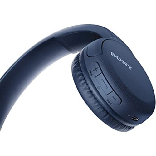 Wireless Bluetooth On-ear Headset With Mic Wh-ch510 - Blue