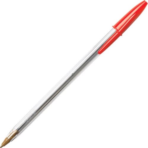 Xtra Smooth Ball Pen Biro - Medium Point 1.0mm - Red - 10 Counts