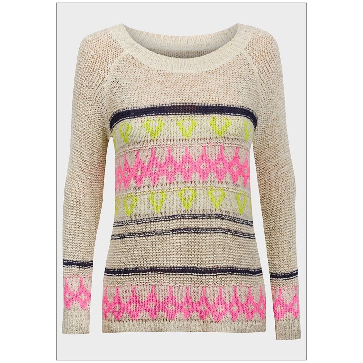 Mfed Ladies Neon Pattern Knit Jumper