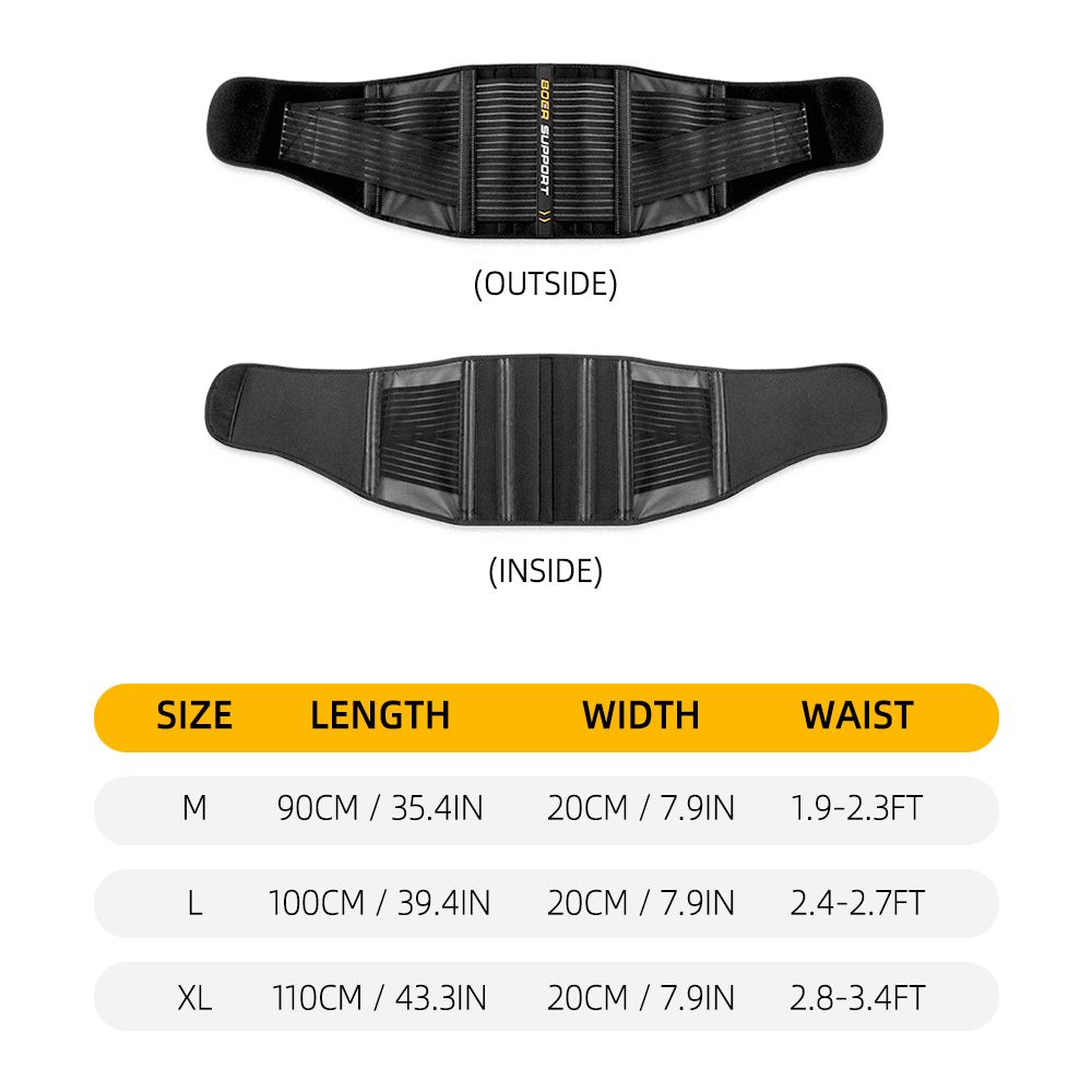 Lumbar Back Support Belt For Men Women Lightweight