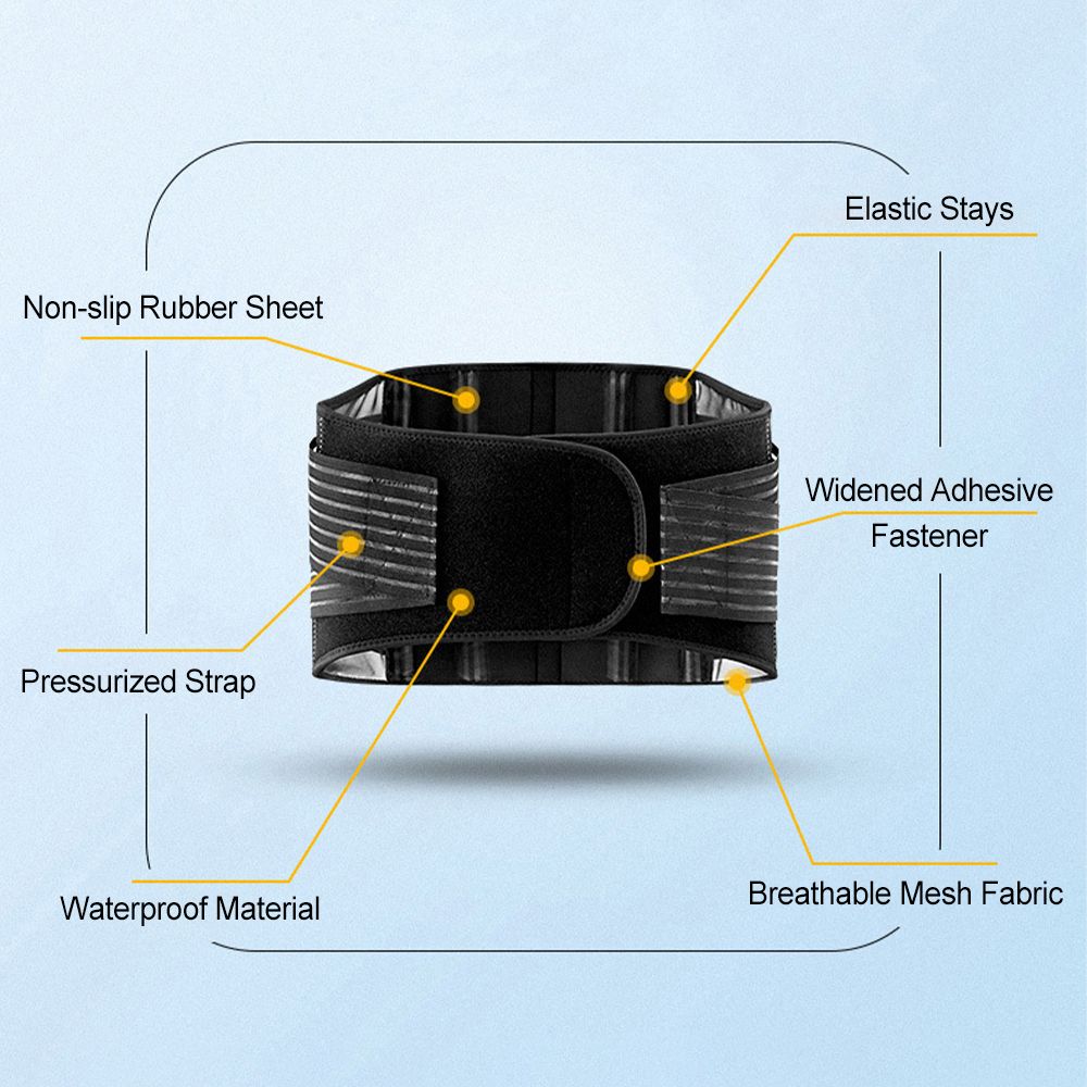 Lumbar Back Support Belt For Men Women Lightweight