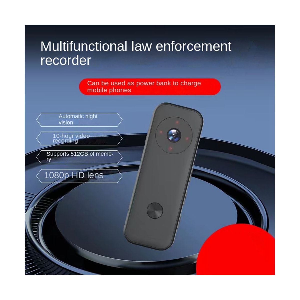 1080P Bike Sport Camera Motorcycle Enforcement Voice Recorder Camera HD 360 Panoramic Helmet Fishing Camera