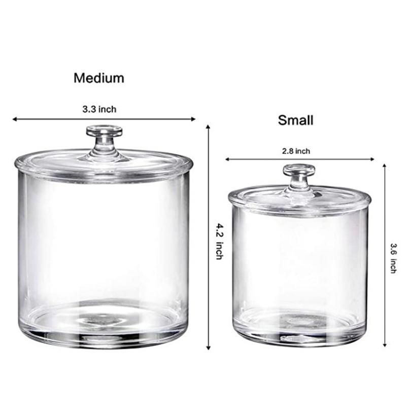 Makeup Organizer Storage Box with Lid for Bathroom Storage B