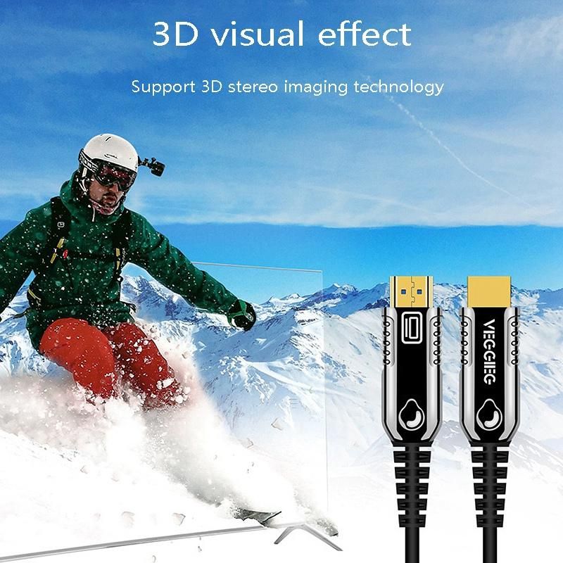 VEGGIEG Optical Fiber HDMI Cable 2.0 HD Support 4K 60Hz