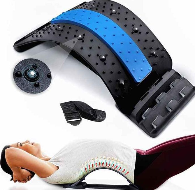 Black Muscle Stretcher Posture Corrector Support Support