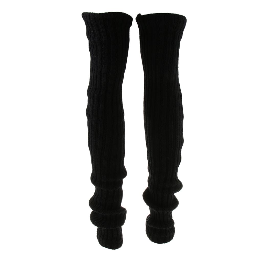 Leg Warmers Leggings Crochet Winter Knee High Knit Boot Warmer No Hole