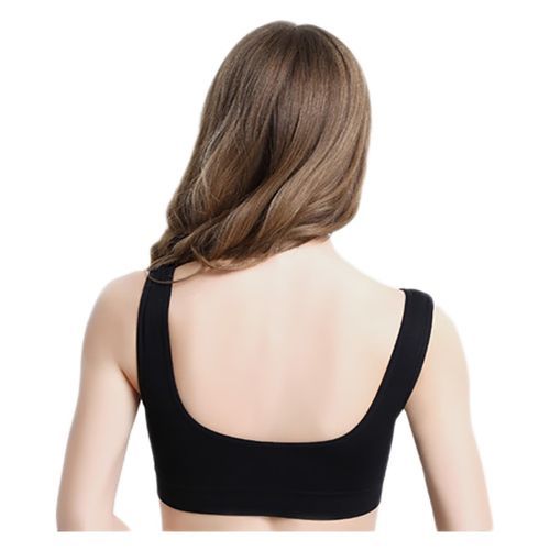 Large Size Women Sport Bra Yoga Fitness Running Gym Sports Vest Padded Seamless Push Up No Compact XXL XXXL(White)