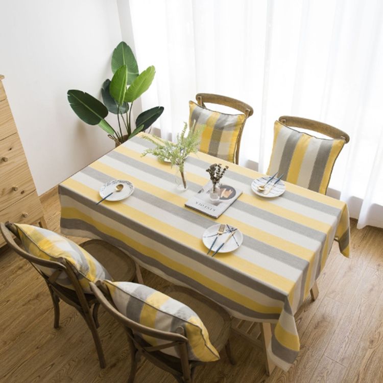 Rectangular Striped Coffee Table Round Table Dining Table