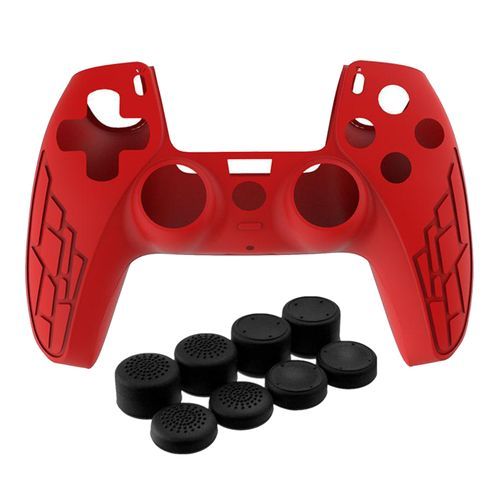 Playstation 5 AntiSlip Silicone Sleeve Case Skin Covers For PS5 Controller Red