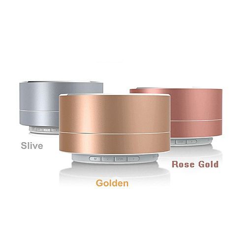 Mini Portable Bluetooth Wireless Speaker Super Bass For Tablet PC MP3 Smartphone, Gold HT-S