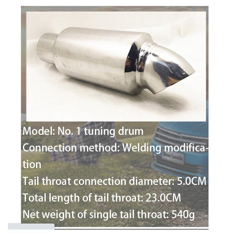 Home Exhaust Muffle Pipe Tool 1Pc Downpipe Sound Tuning Decoration