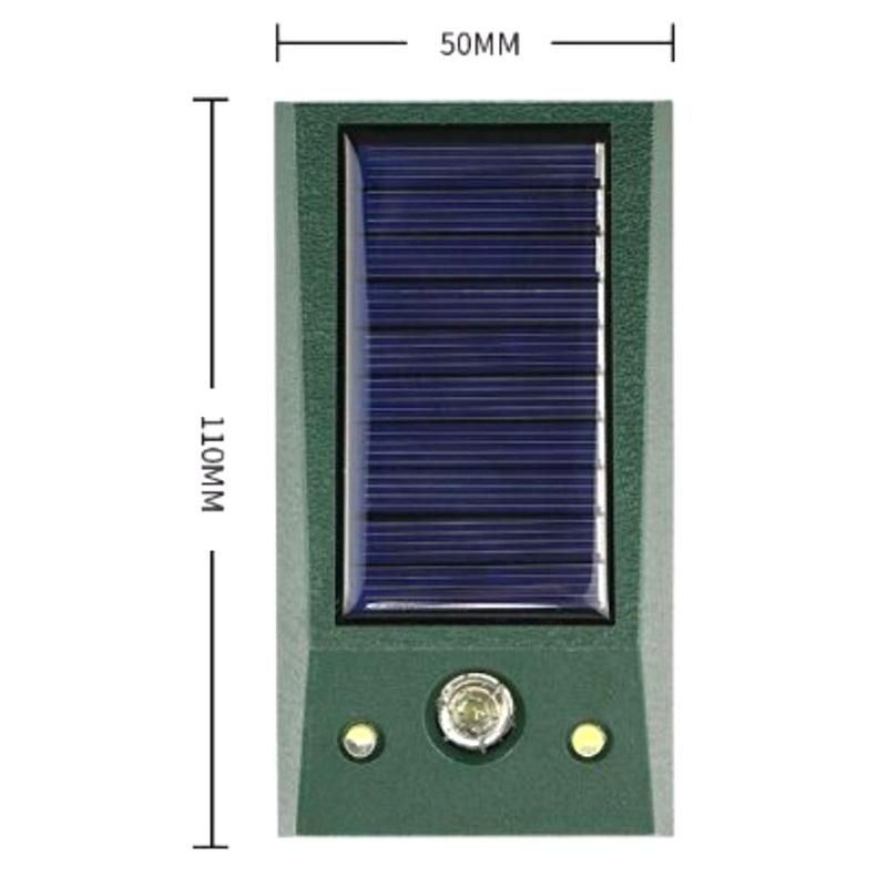 Ultrasonic Animal Outdoor Pest Dog Mouse Bird Catcockroach Insect Solar Repellent Flashing Red Light to Drive Wolf