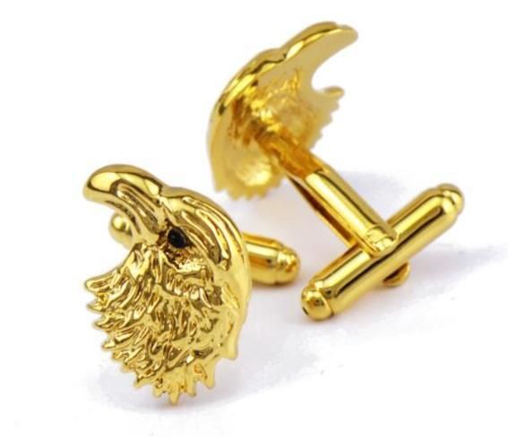 Unique Eagle Head Design Cufflink For Men Shirt Cuff Button Animal Cufflinks Gentleman Gift Wedding Business Jewelry