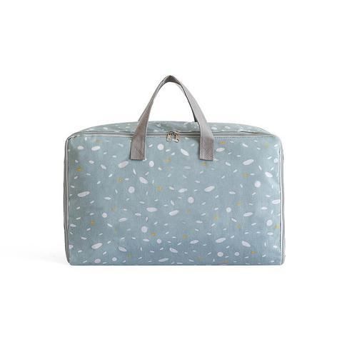 Large Capacity Quilt Clothes Storage Bag Thick Linen Cotton Closet Wardrobe Organizer For Bedding Clothing Travel Luggage Bag