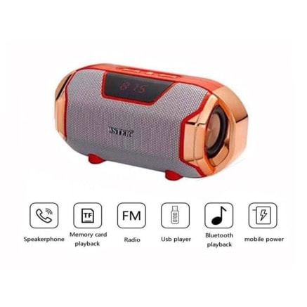 Wster Ws-1833 Bluetooth Speaker Digital Lcd Hifi Mega Bass