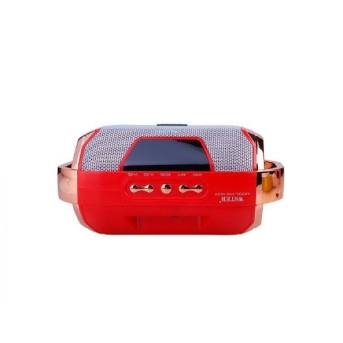 Wster Ws-1833 Bluetooth Speaker Digital Lcd Hifi Mega Bass