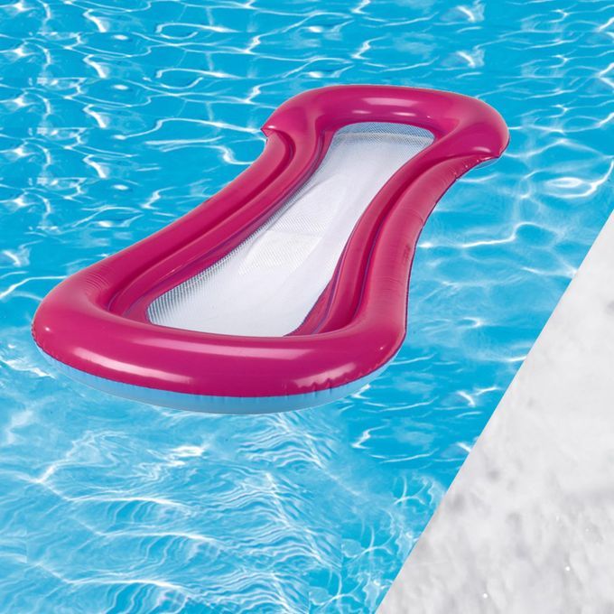 Pool Inflatable Bed Summer Floating Mesh Lounger 100kg W/ Backrest