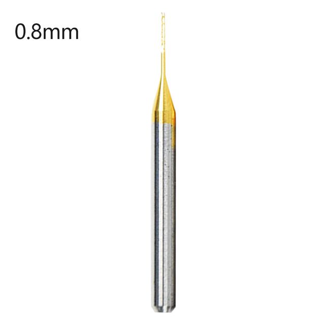 1pcs 0.8/1/1.2/1.5/1.6mm Straight Shank Router Dri