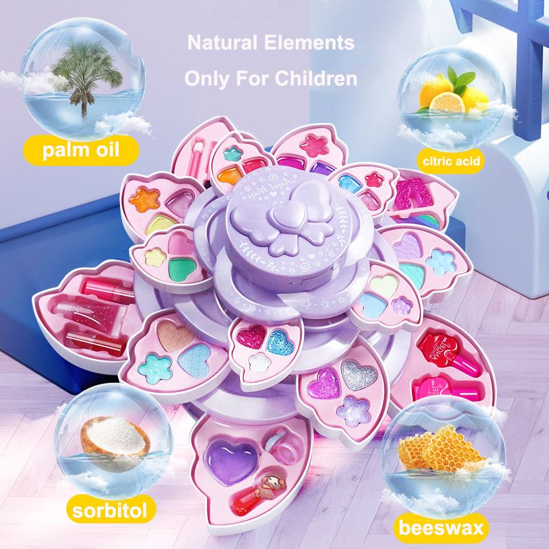Kids Makeup Tool Set Party Cosplay Cosmetic Kits For