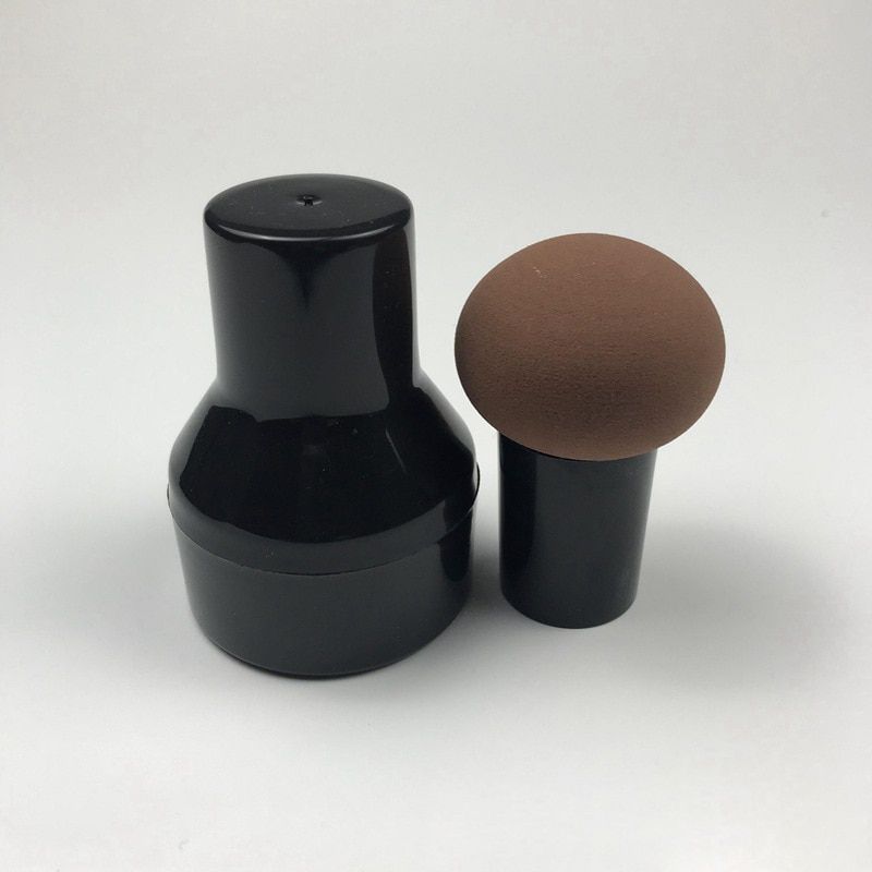 1 Makeup Puff Makeup Sponge Facial Foundation Cream Mushroom Head Soft Makeup Puff Beauty Tool Brown