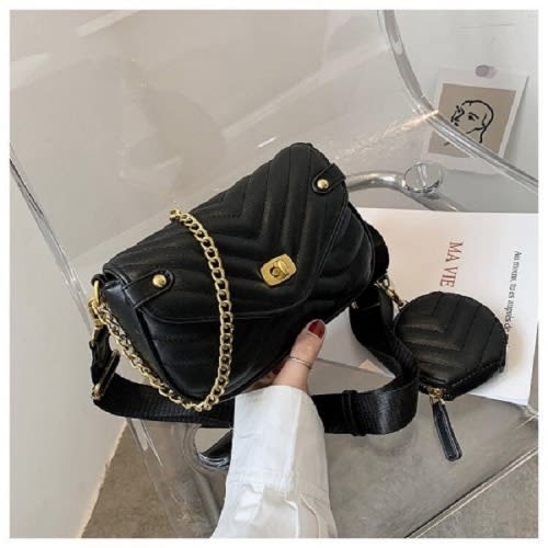 Ladies Cross-body Bag - Black