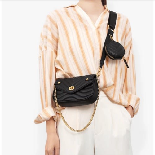 Ladies Cross-body Bag - Black