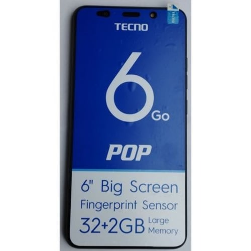 Tecno Pop 6 - 32GB ROM - 2GB RAM - Dual Sim - Fingerprint - 5000mAh -4G- 6"