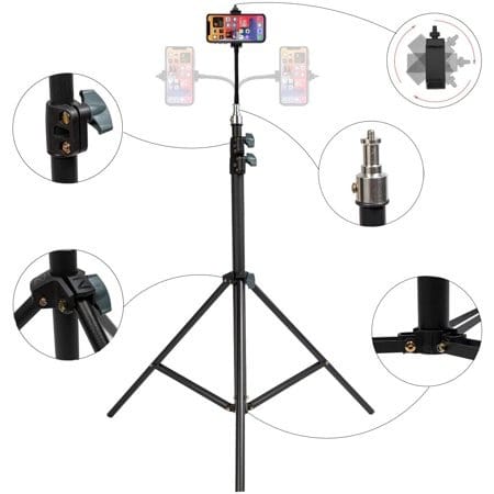 Adjustable Cell Phone Tripod - 27 Inch To 82 Inch