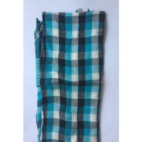 Blue Check Veil