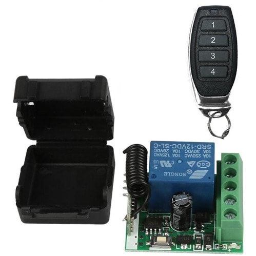 Programmable 433mhz DC - 12V 1CH RF Relay Transmitter And Receiver Module