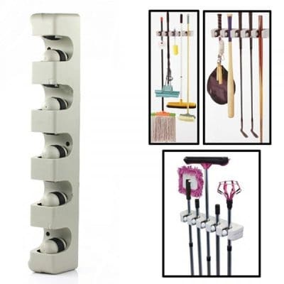 Easy Mop & Broom Holder - 5 Holders