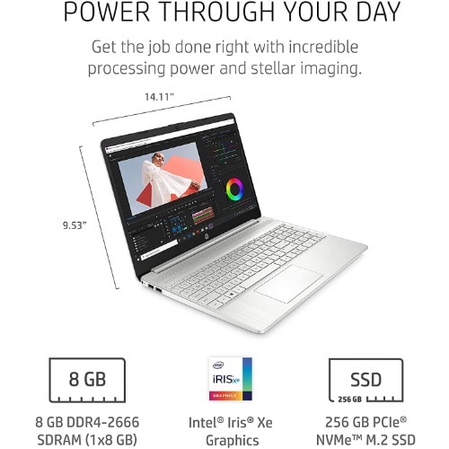 Ultrabook 15" - Intel Core i5 - 8GB RAM - 256GB SSD - Wins 11 + 32GB Flash Drive