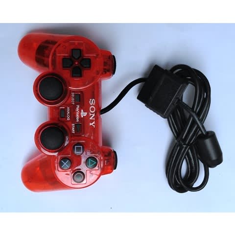 Ps2 Controller Pad - Transparent Red