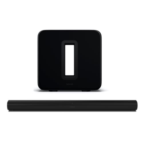 Wireless Bluetooth Surround Sound Set With Arc And 2 X One Sl- Black