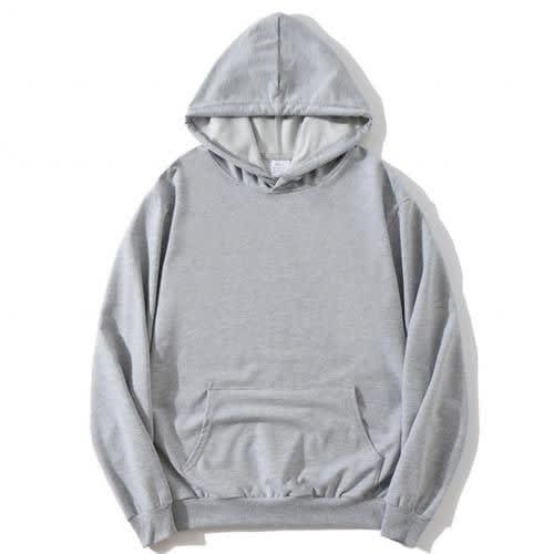 Plain Hoodie - Grey