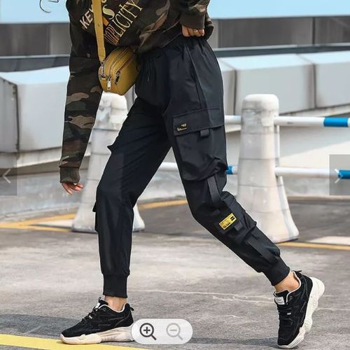 Cargo Joggers - Combat Pants - Men's Trousers Set - Black