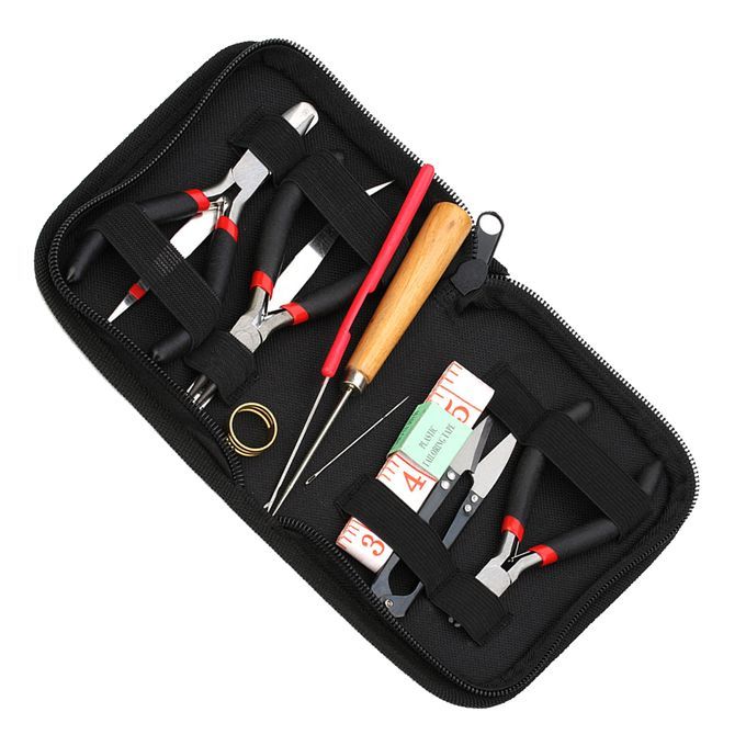 Jewelry Making Tool Kit 11pcs Bead Hand Tools For Hobby Crafts With
