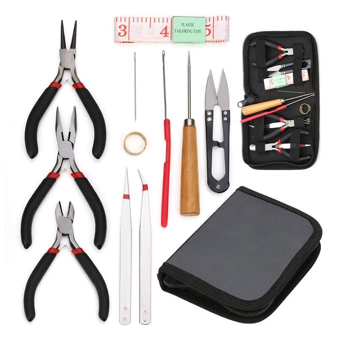 Jewelry Making Tool Kit 11pcs Bead Hand Tools For Hobby Crafts With