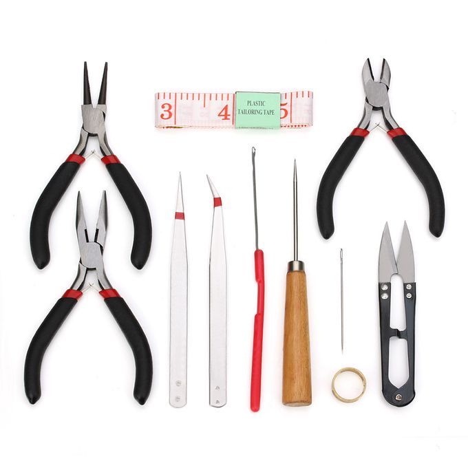 Jewelry Making Tool Kit 11pcs Bead Hand Tools For Hobby Crafts With