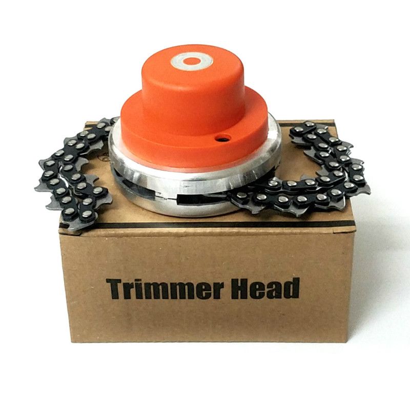 Standard M10 Trimmer Head Chain Brush Cutter Garden/GrTrimmer Head Upgraded With Thickening Chain For Lawn Mower