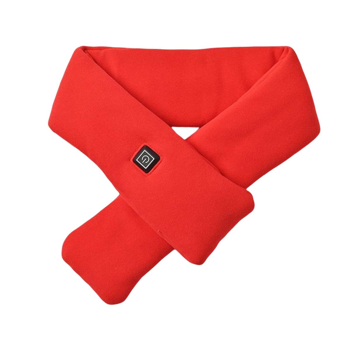 1 Set Heating Scarf 3-gear Temperature Adjustment Warm Scarf Red