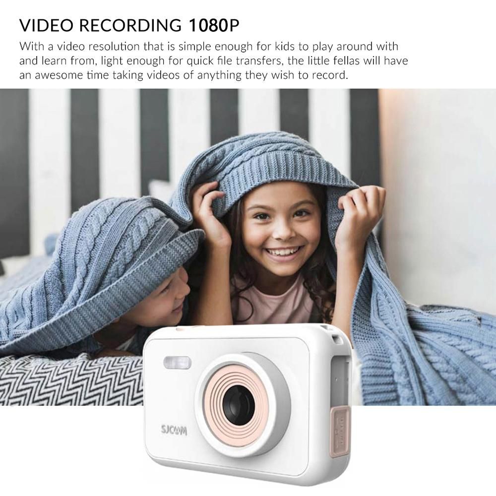 SJCAM FunCam 1080P High Resolution Kids Digital Camera Portable Mini Video Camera with 12 Mega Pixels 2.0 Inch LCD Display Screen for Boys Girls