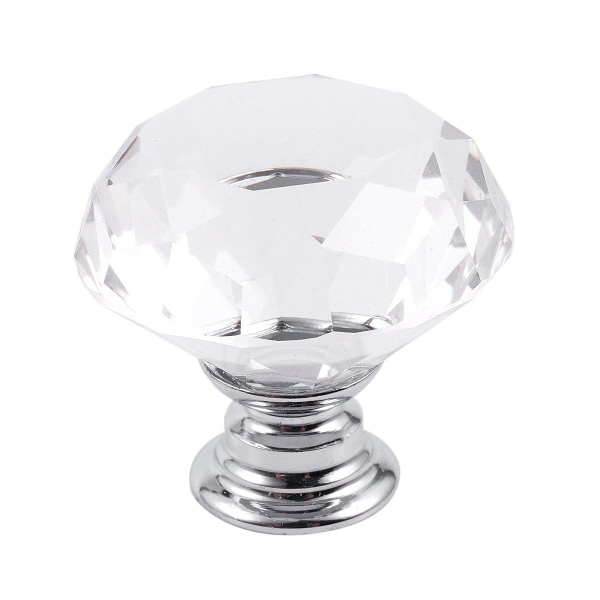12xdiamond-shaped crystal glass handle,30mm drawer