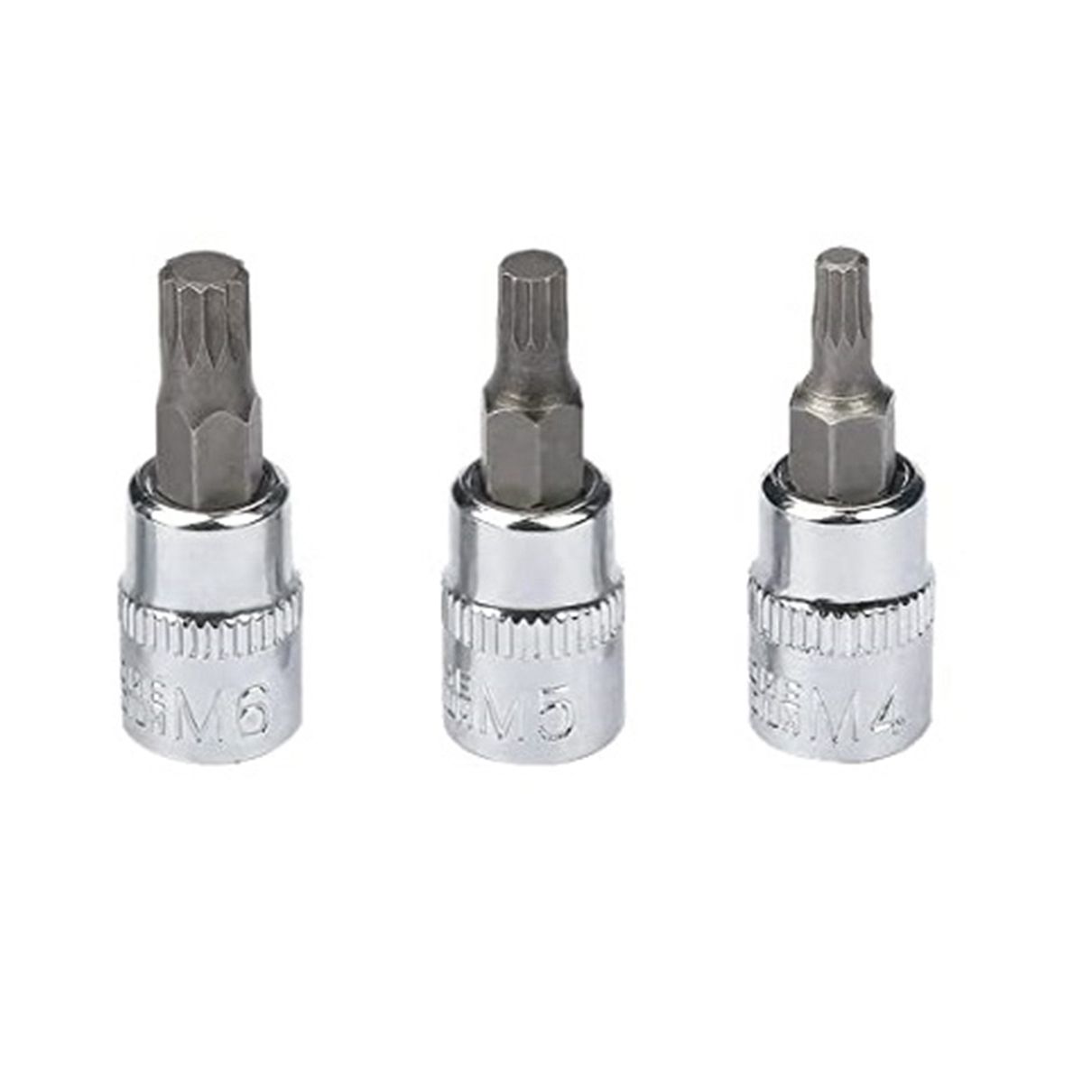 10-Piece Set of Middle Hole 12 Batch Head Sleeve Bit Set 12 Point M Series Sleeve