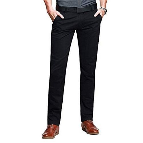 Men Chinos Trouser For Men-Black
