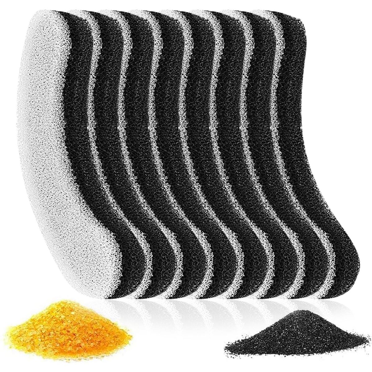 8pcs Filters for 61OZ/1.8L Transparent Cat Water Fountain Filters Pet Fountain Activated Carbon Filter Replacement Filter for Cat Fountain