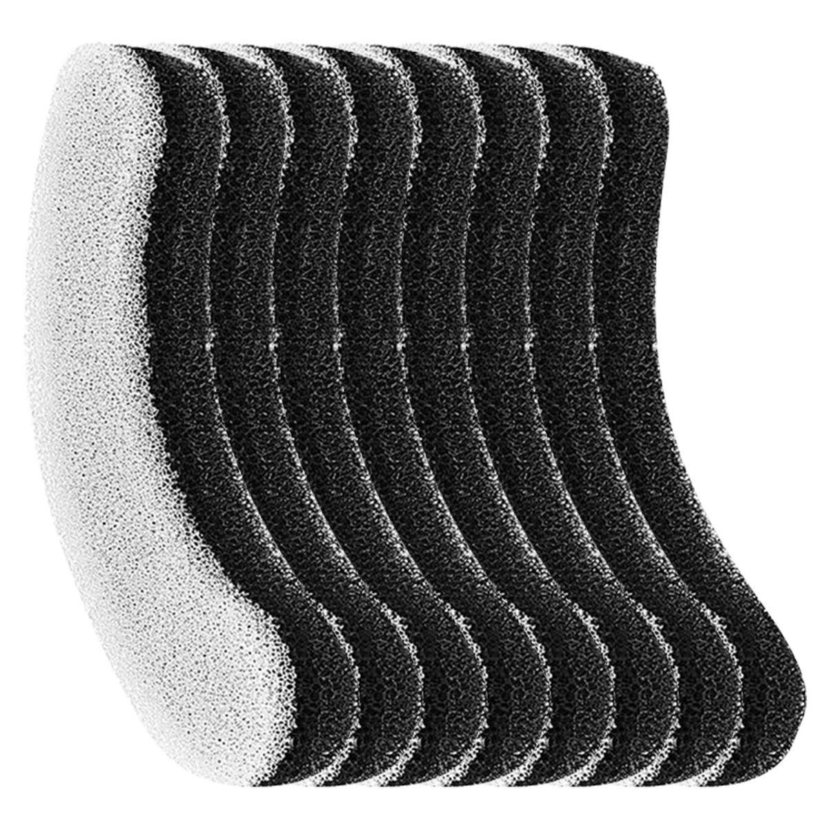 8pcs Filters for 61OZ/1.8L Transparent Cat Water Fountain Filters Pet Fountain Activated Carbon Filter Replacement Filter for Cat Fountain