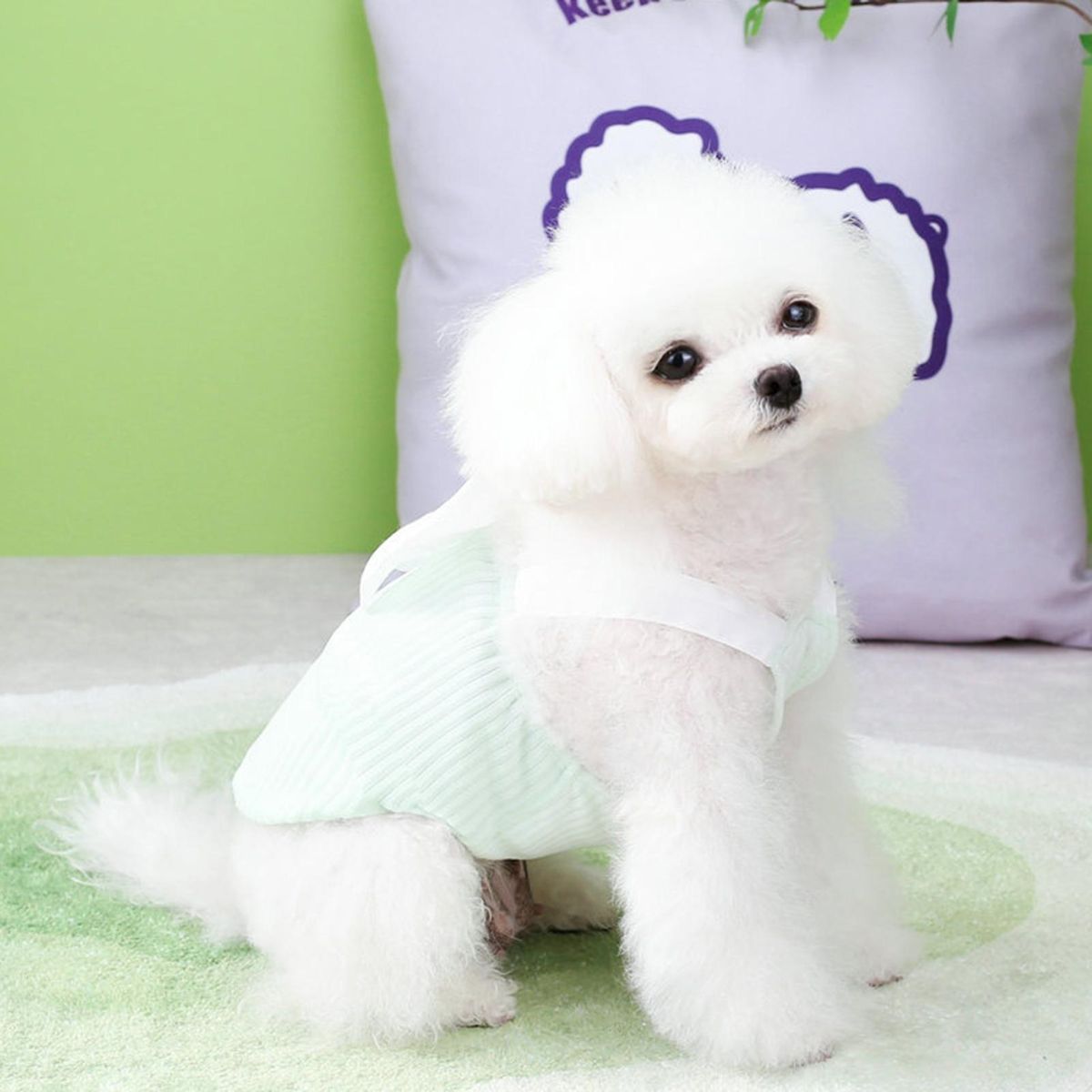 Pet Skirt Cute Bow-knot Dog Skirt Green